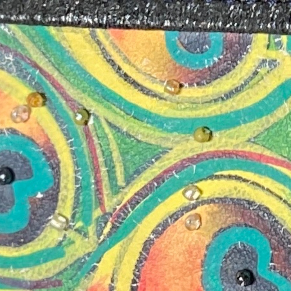 Shariff Peacock Purse with New Crossbody Chain - Picture 8 of 13